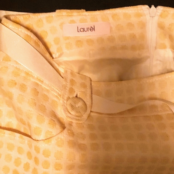 Yellow skirt made in Germany with Linen, wool and - Picture 1 of 3